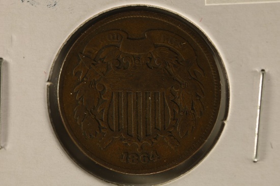 1864 US 2 CENT PIECE
