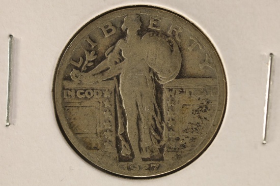 1927 SILVER STANDING LIBERTY QUARTER