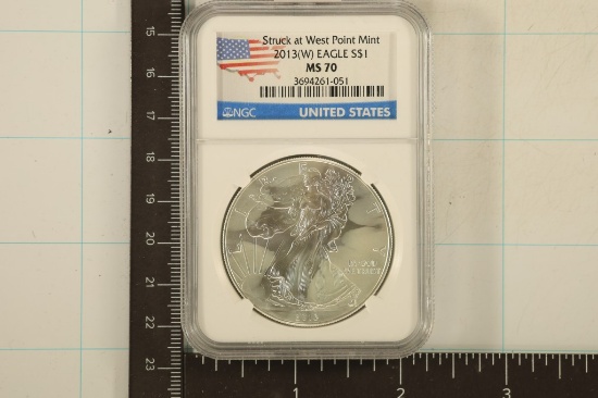 2013 (W) AMERICAN SILVER EAGLE NGC MS70