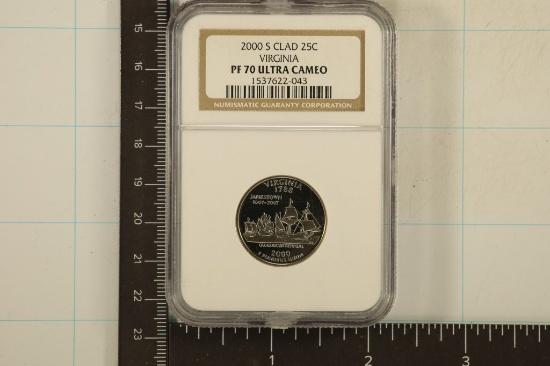 2000-S VIRGINIA QUARTER NGC PF70 ULTRA CAMEO