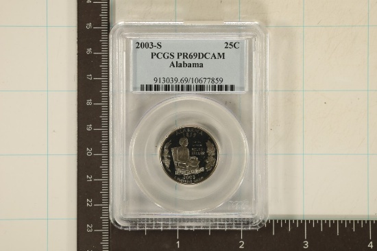 2003-S ALABAMA QUARTER PCGS PR69 DCAM