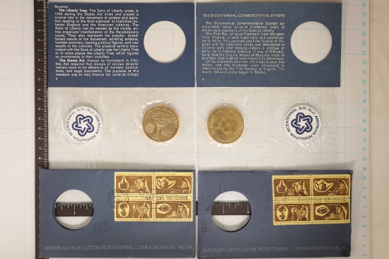 2-AMERICAN REVOLUTION BICENTENNIAL COMMEM MEDALS