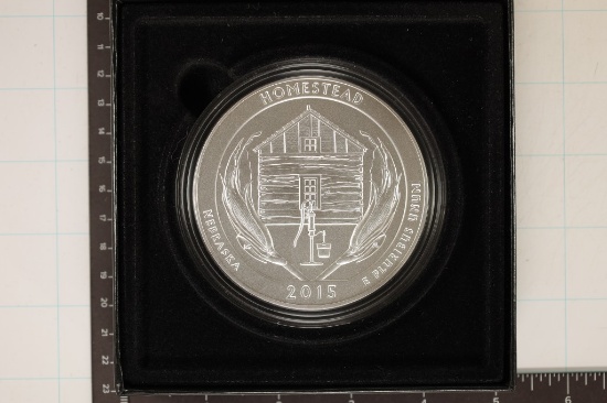 5 TROY OZ. .999 FINE SILVER 2015-P AMERICA THE