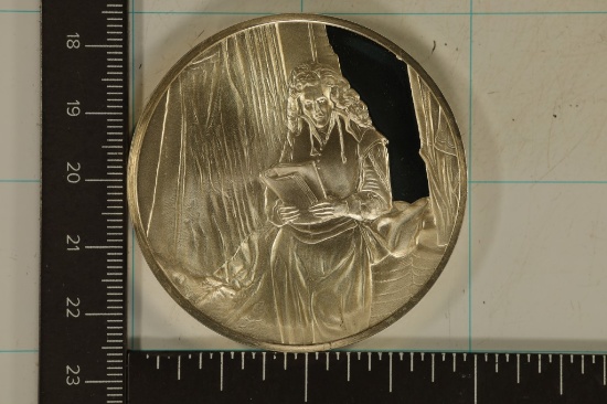 65.9 GRAMS PROOF STERLING SILVER INGOT. THE GENIUS