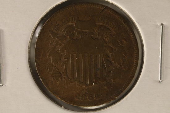 1864 US 2 CENT PIECE