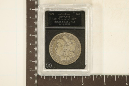 1878 REVERSE OF 1879 MORGAN SILVER DOLLAR