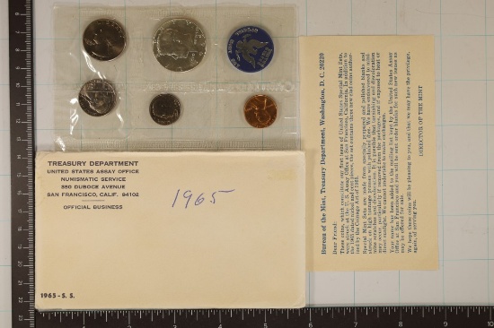 1965 US SPECIAL MINT SET WITH ENVELOPE