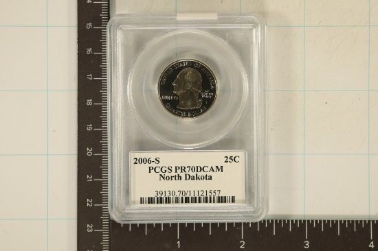 2006-S NORTH DAKOTA QUARTER PCGS PR70 DCAM