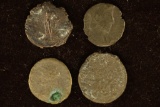 4 LATE ROMAN EMPIRE ANCIENT COINS