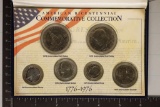 1976 US BICENTENNIAL 6 COIN UNC SET: 2-1976