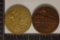 2-ISRAEL BRONZE / BRASS MEDALS: 1963 