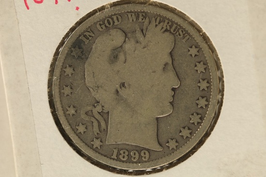 1899 SILVER BARBER HALF DOLLAR