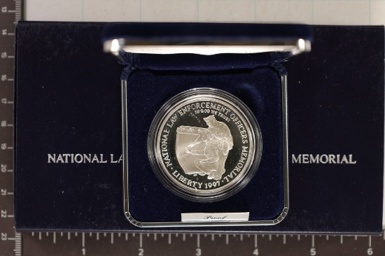 1997-P US PROOF SILVER DOLLAR NATIONAL LAW