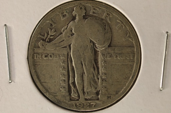 1927 SILVER STANDING LIBERTY QUARTER