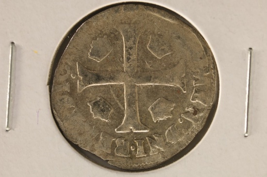 1590-1610 SILVER FRENCH DOUZAIN COIN