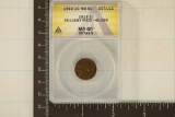 1913 LINCOLN WHEAT CENT ANACS MS60 DETAILS