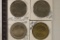 4-$1 METAL CASINO GAMING TOKENS: 1998 ARIZONA
