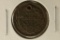 1863 CIVIL WAR TOKEN. OUR UNION WITH HOLE