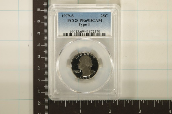 1979-S TYPE I WASHINGTON QUARTER PCGS PR69 DCAM