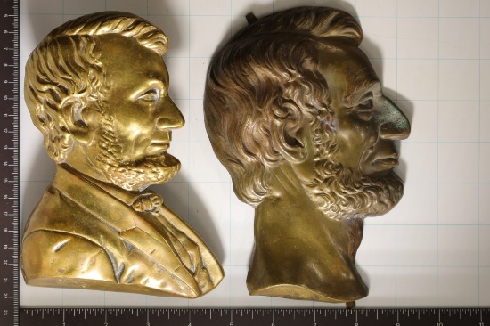 2-7" X  5" BUSTS OF ABRAHAM LINCOLN: ONE IS PRETTY