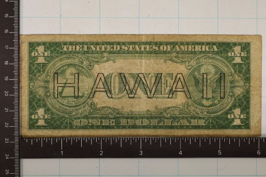 1935-A $1 HAWAIIAN OVERPRINT US BROWN SEAL BILL