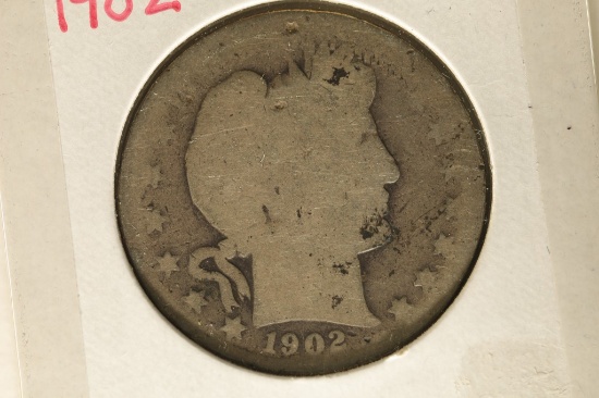 1902 SILVER BARBER HALF DOLLAR