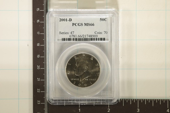 2001-D KENNEDY HALF DOLLAR PCGS MS66