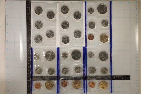 6-PARTIAL UNC SETS: ALL ARE 2005-P'S, $9.34 FACE