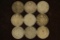 9 CANADA SILVER 10 CENT COINS: 1902, 1909, 1910,