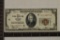 AU/UNC 1929 US $20 NATIONAL CURRENCY OF CHICAGO