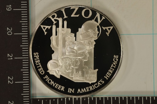 1.07 TROY OZ. PROOF STERLING SILVER "ARIZONA"