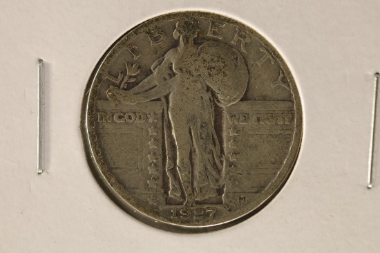 1927 SILVER STANDING LIBERTY QUARTER