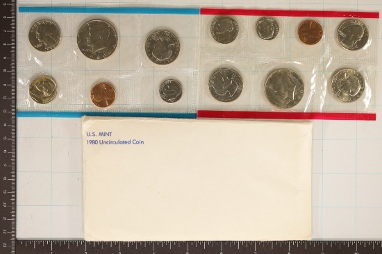 1980 US MINT SET (UNC) P/D/S (WITH ENVELOPE)