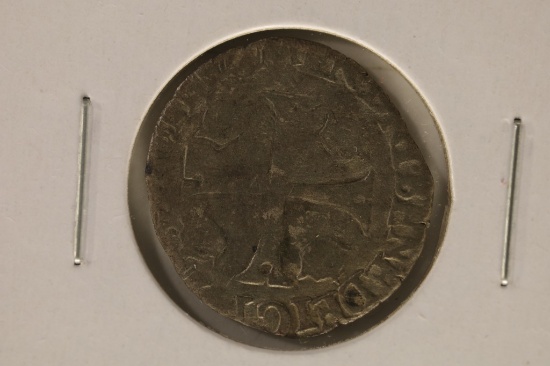 1590-1610 FRANCE SILVER DOUZAIN COIN
