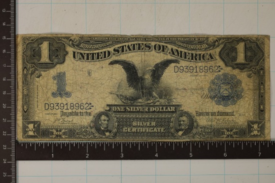 1899 US $1 BLACK EAGLE SILVER CERTIFICATE BILL