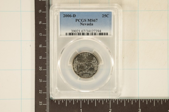 2006-D NEVADA QUARTER PCGS MS67