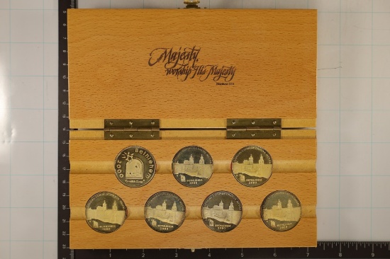 2000 WORSHIP THE MAJESTY 7 COIN BETHLEHEM UNC