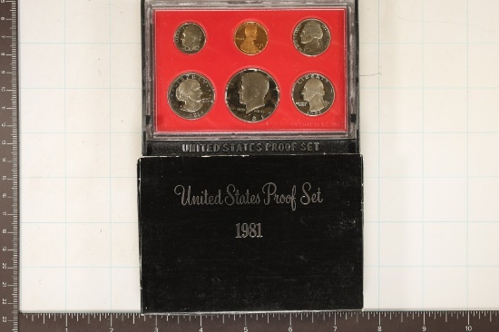 1981 US PROOF SET (WITH BOX)