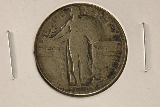 1925 SILVER STANDING LIBERTY QUARTER
