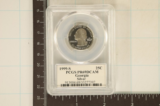 1999-S SILVER GEORGIA QUARTER PCGS PR69 DCAM