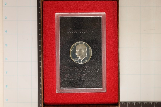 KEY DATE 1973-S, PROOF IKE SILVER DOLLAR IN