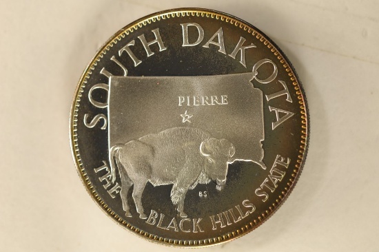 .47 TROY OZ. PROOF STERLING SILVER "SOUTH DAKOTA"