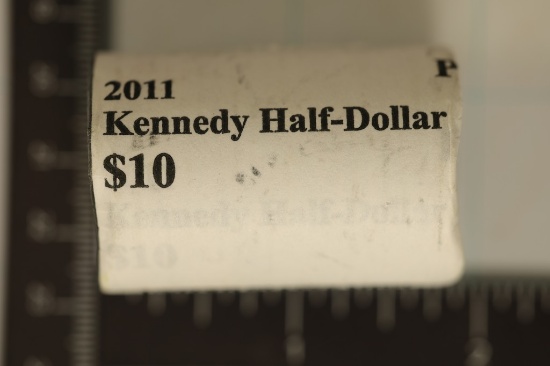 2011-P $10 ROLL OF KENNEDY HALF DOLLARS BU
