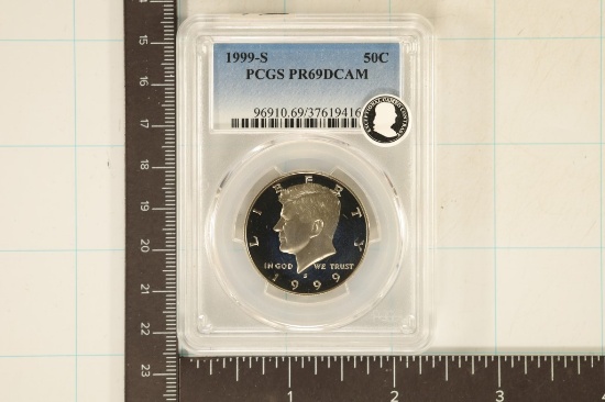 1999-S KENNEDY HALF DOLLAR PCGS PR69 DCAM