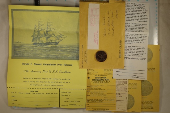 U.S. FRIGATE "CONSTELLATION" SOUVENIR MEDAL