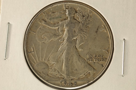 1942 SILVER WALKING LIBERTY HALF DOLLAR