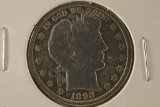1898-S VG  SILVER BARBER HALF 2025 REDBOOK RETAIL