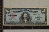 1960 CUBA 1 PESO CRISP UNC BILL SMALL STAIN TOP