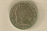 1895 HAITI SILVER 20 CENTIMES .1342 OZ. ASW EF+