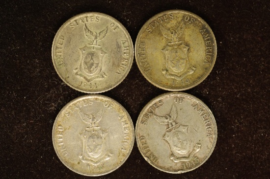 2-1944-D & 2-1945-D US / PHILIPPINES SILVER 20